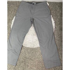 Amazon Essentials Mens Classic Fit Gray Chino Pants 40W x 34L Cotton Blend